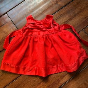 Carter’s baby girl red holiday dress size 3 months